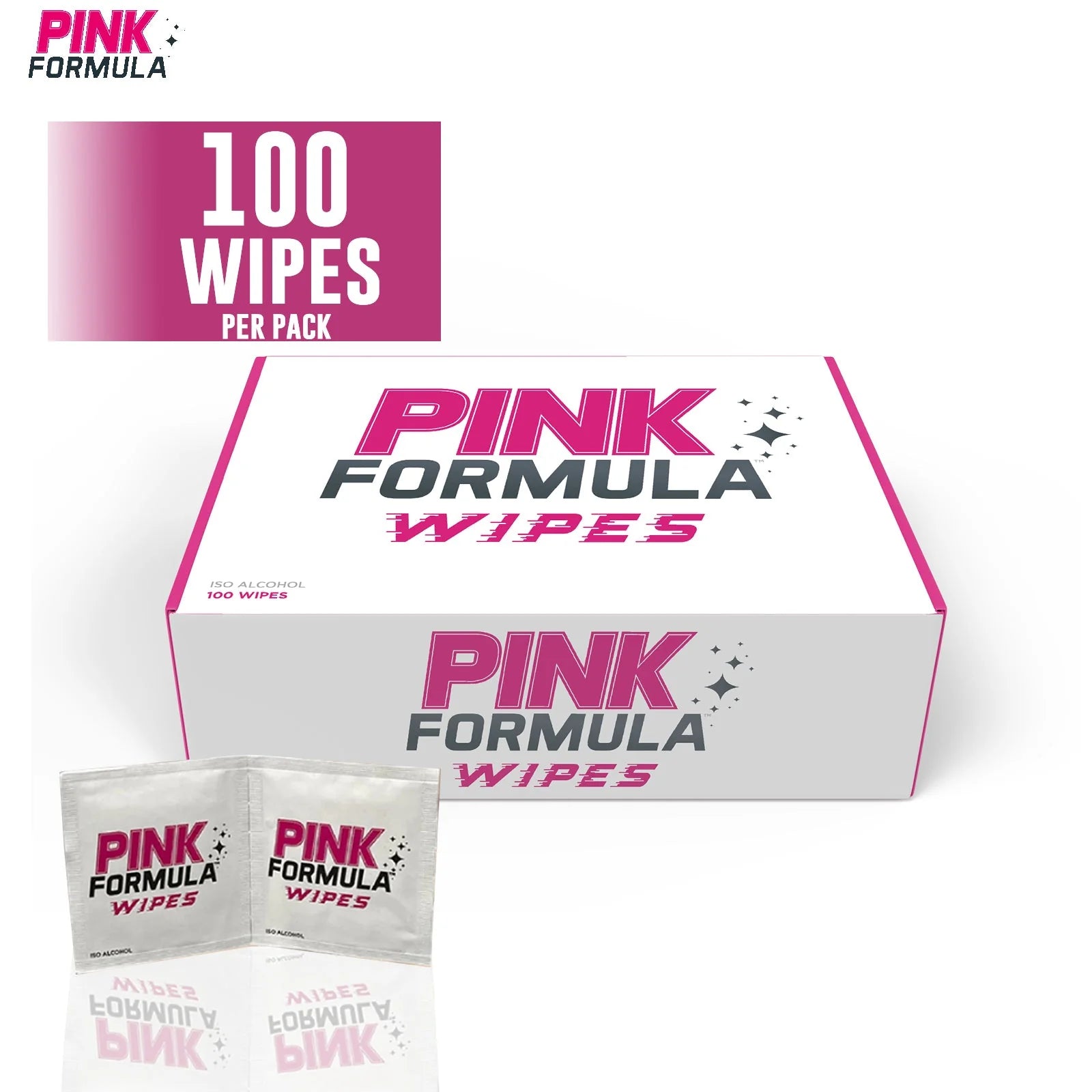 Toalla limpiador Alcohol Isopropílico Pink Wipes (Caja x100)