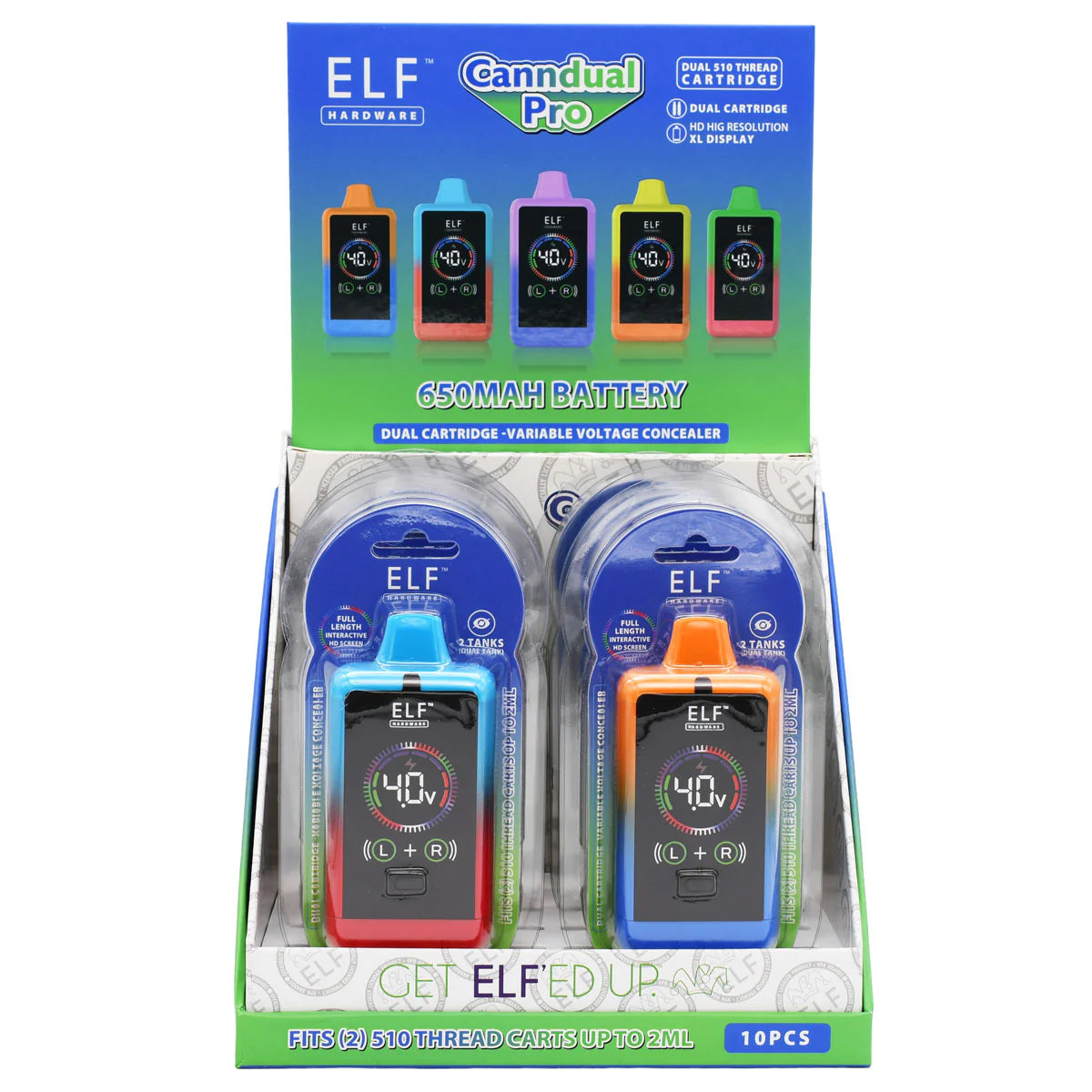 Batería 510 Canndual Pro Dual ELF Hardware 650 mAh