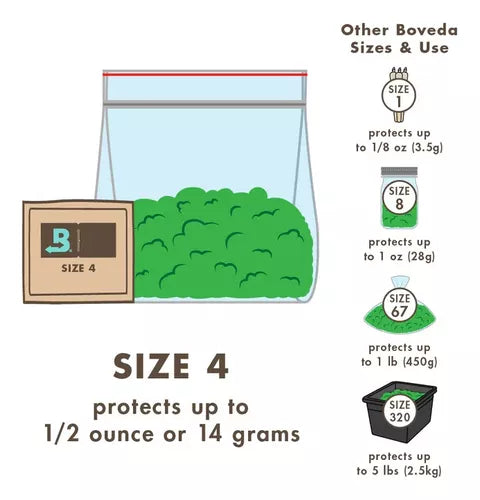 Boveda 4 gramos 62% RH - Control de Humedad