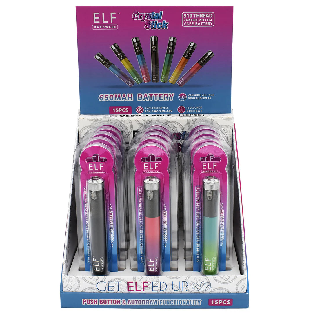 Bateria 510 Crystal Pen 650mAh ELF Hardware