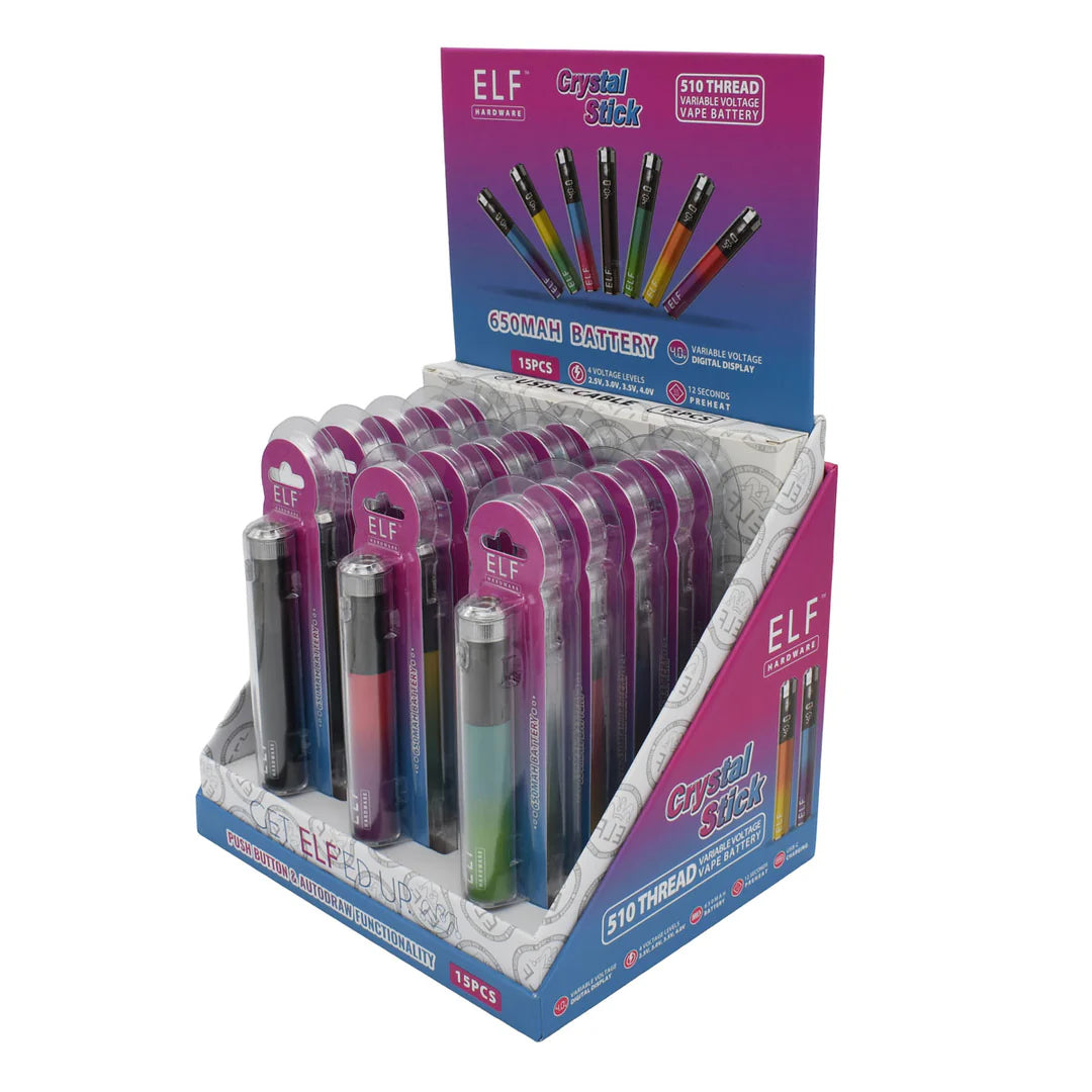 Bateria 510 Crystal Pen 650mAh ELF Hardware
