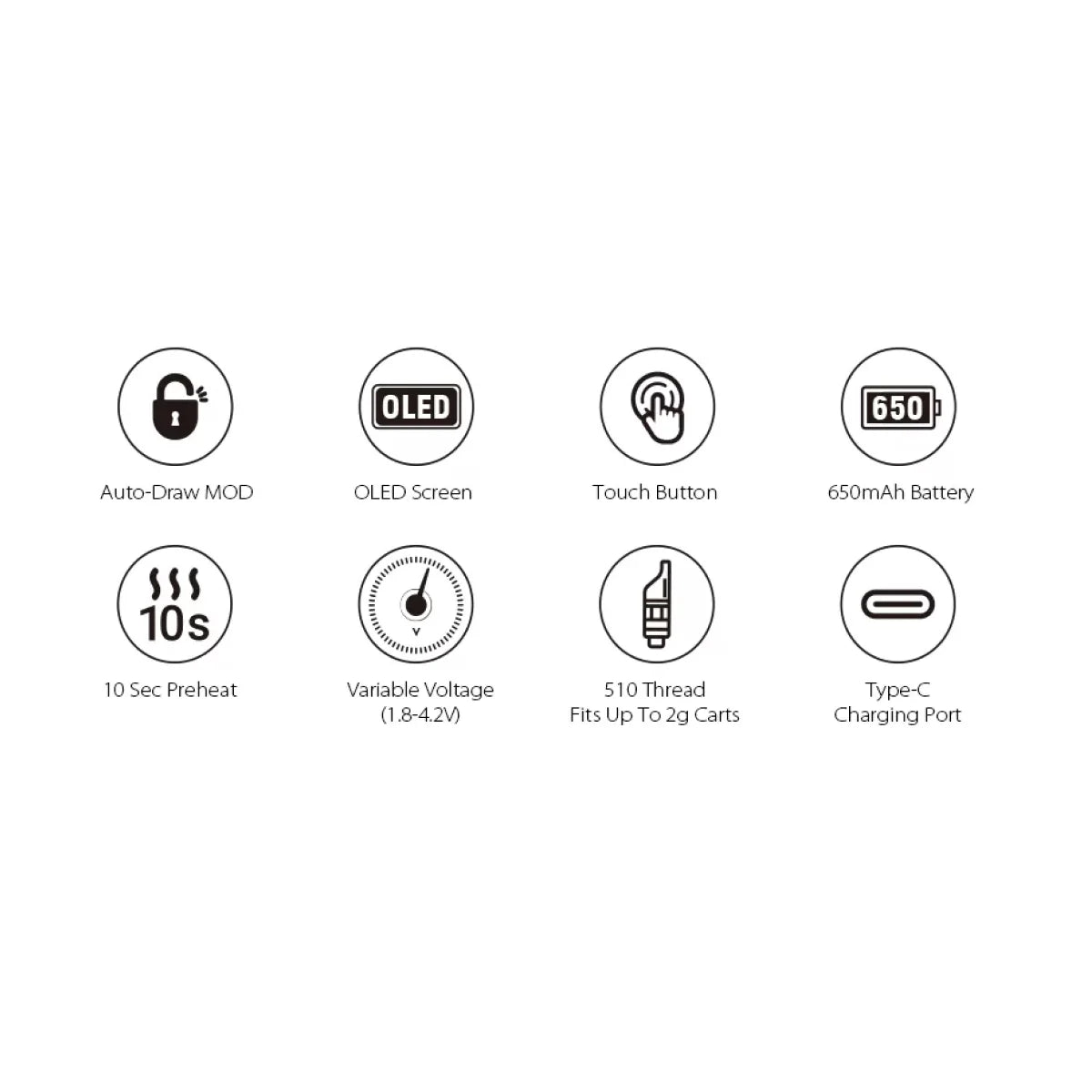 Bateria 510 Yocan Ziva Pro