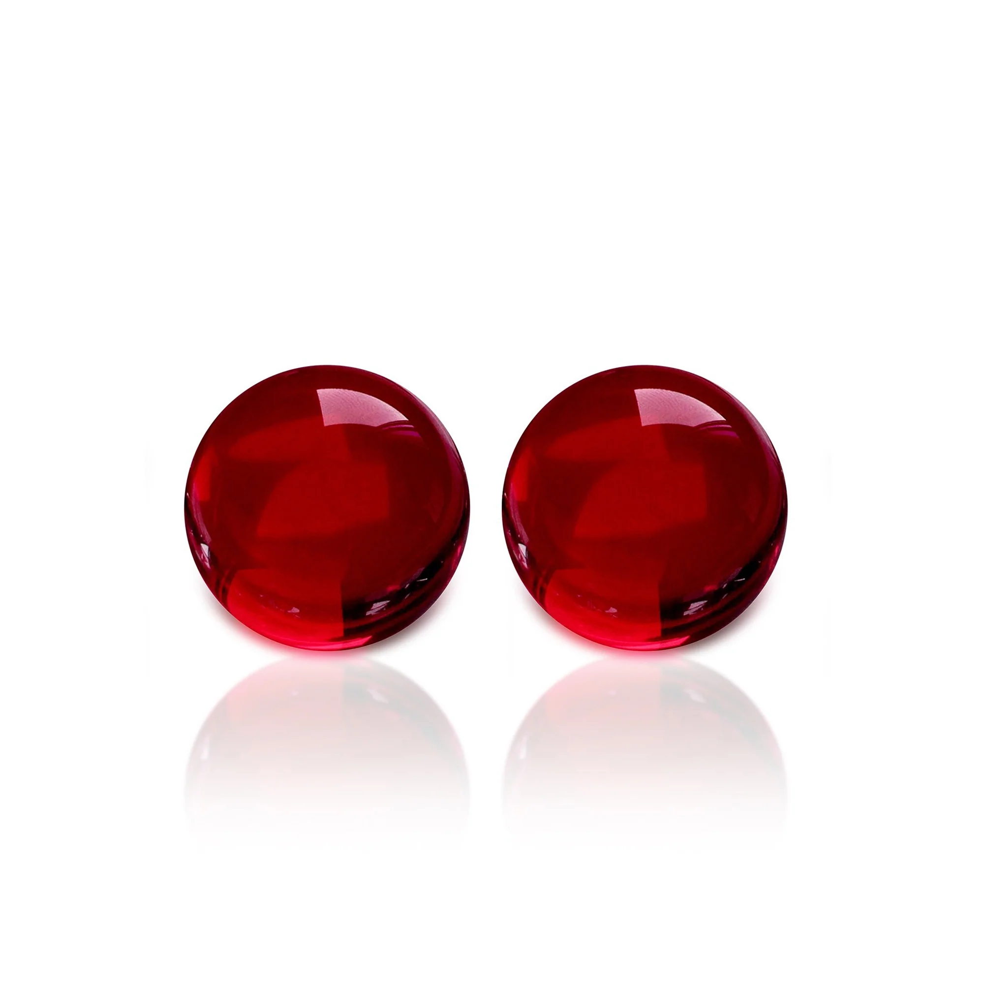 Perlas de Curundum Rojo 4mm