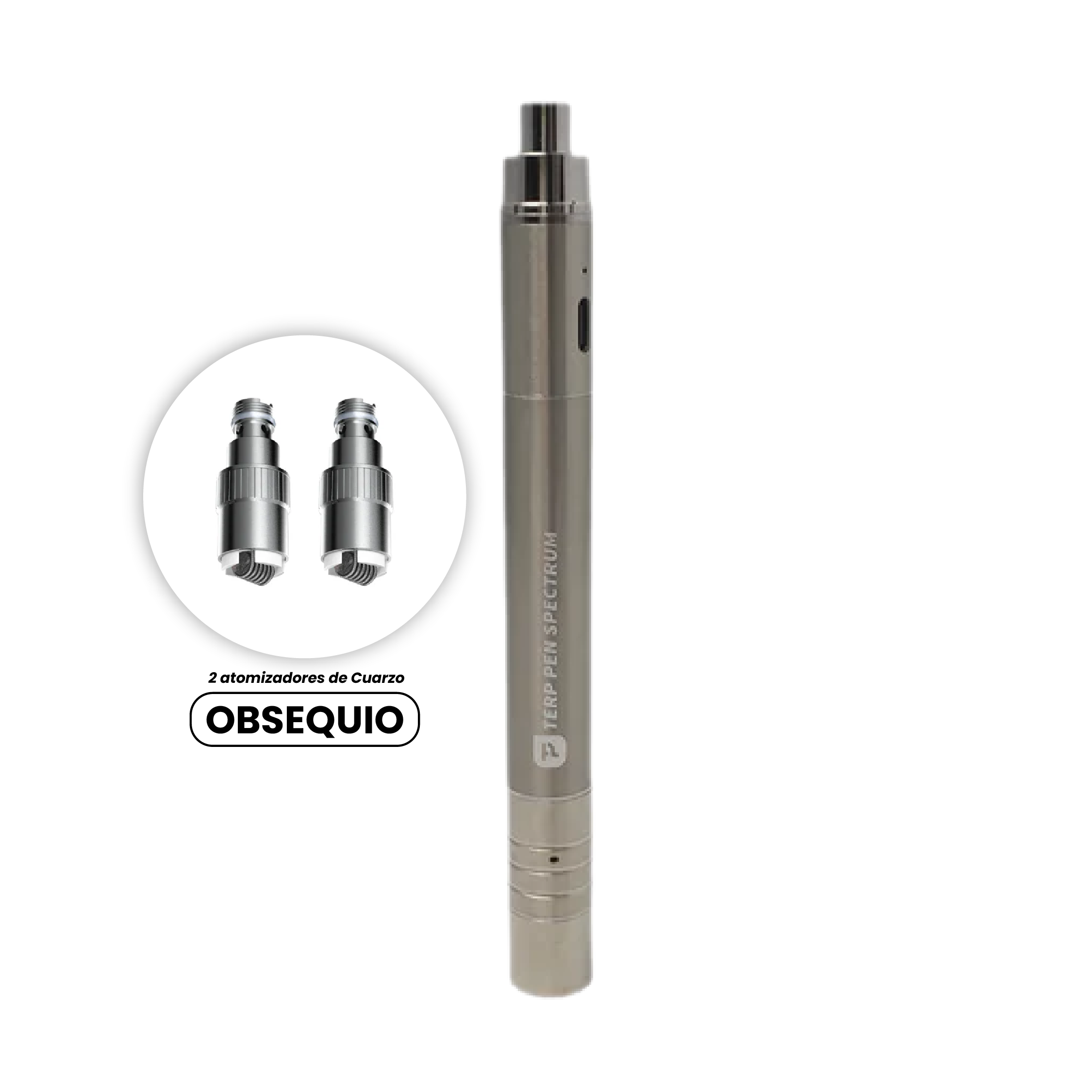 Vaporizador Boundless Terp Pen Espectrum + 2 Atomizadores de Cuarzo (Obsequio)