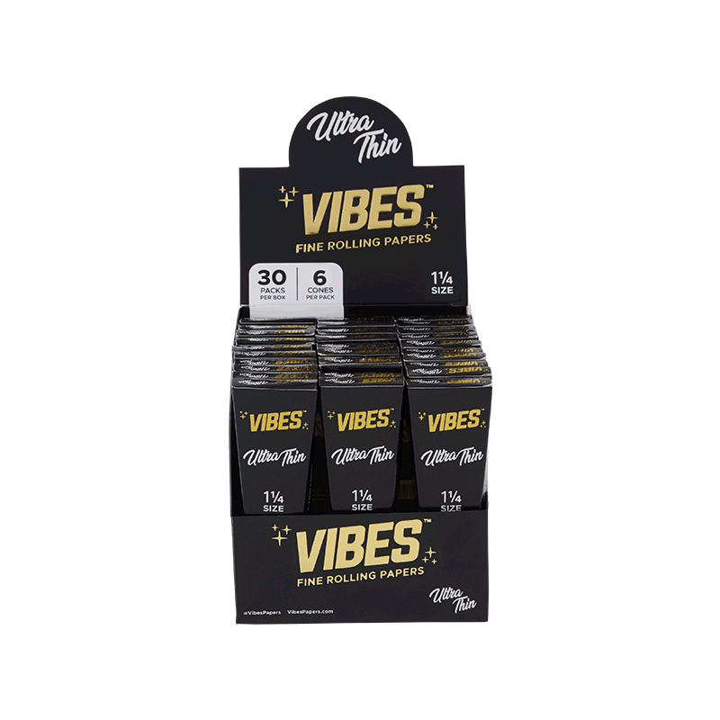 Caja de Conos de Papel 1 1/4 Vibes